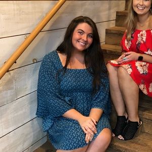 Earthbound trading co flowy sleeve dress